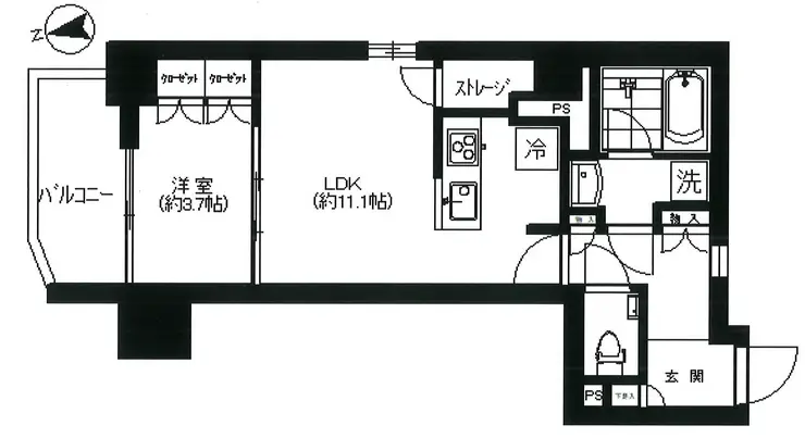 A-standard本郷三丁目 8階階 間取り