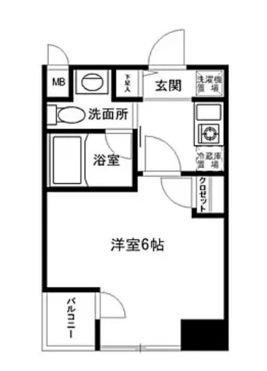 オペラヒルズ初台 5階階 間取り