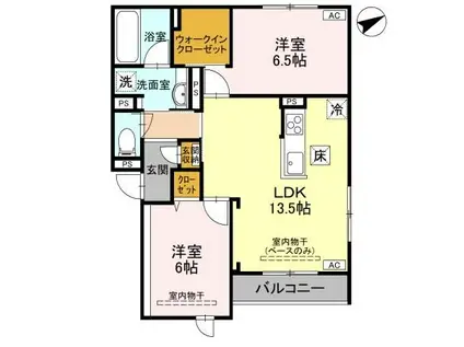 SCRUM(2LDK/2階)の間取り写真