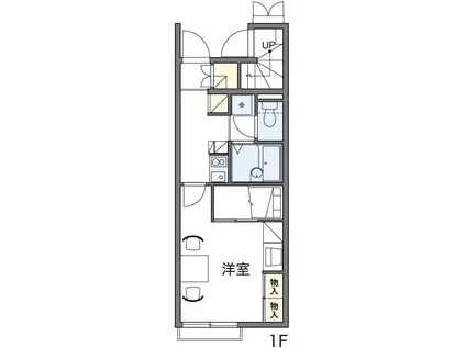 レオパレス花(1K/1階)の間取り写真
