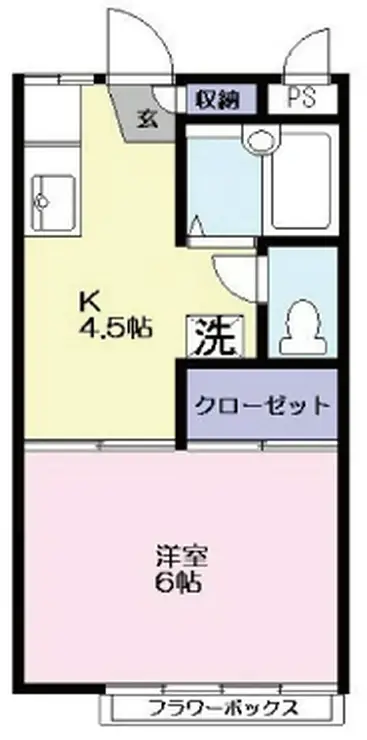 メルロD 1階階 間取り