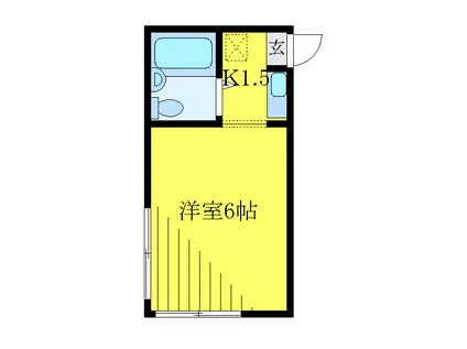 サクセス中十条(ワンルーム/1階)の間取り写真
