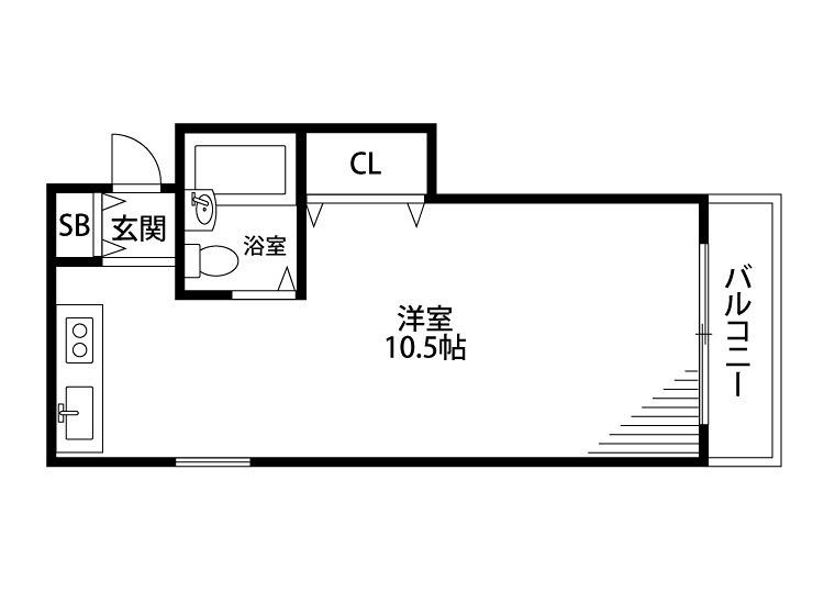 昭光マンション(1DK/2階)の間取り写真