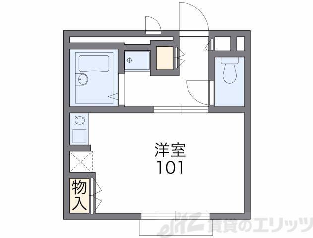 レオパレス燦岸部(1K/2階)の間取り写真