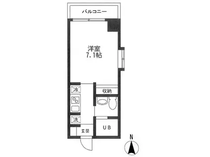 KDXレジデンス御徒町(1K/9階)の間取り写真