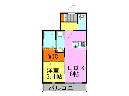 CASA FELIZ CHIBA CENTRA(1LDK/1階)の間取り写真