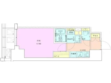 門前仲町レジデンス九番館(1K/9階)の間取り写真