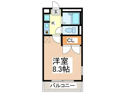 しなの鉄道 戸倉駅 徒歩21分 2階建 築29年(1K/2階)の間取り写真