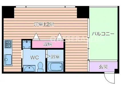 APT・新梅田(ワンルーム/3階)の間取り写真