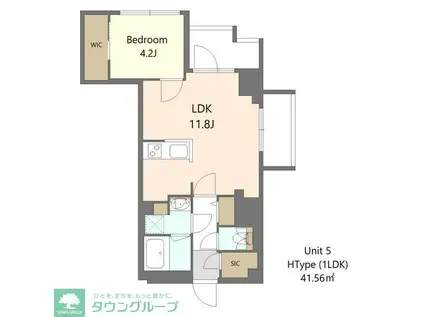 S-RESIDENCE高島平ASOLEA(1LDK/3階)の間取り写真