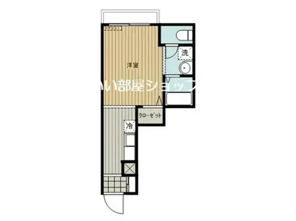 グランシャトー青山V 南棟(1K/2階)の間取り写真