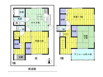 梅田冨澤(3DK/1階)の間取り写真