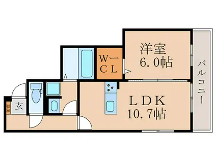 REGALO伏見(1LDK/3階)の間取り写真