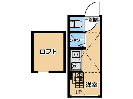 グラード中野中央(ワンルーム/2階)の間取り写真