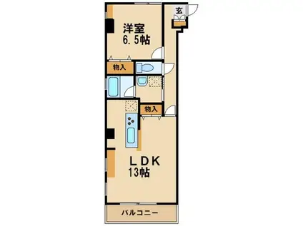 セントーレア宮崎台(1LDK/1階)の間取り写真