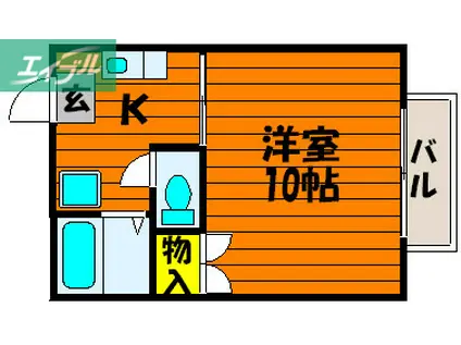 バウエルエスポワール(1K/1階)の間取り写真