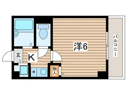 KSGマリーンオークラNO.15(1K/3階)の間取り写真