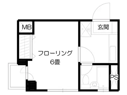 クレイン音羽(1K/3階)の間取り写真