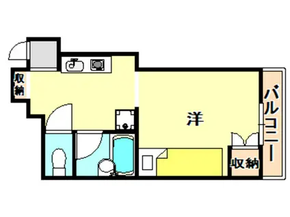 六甲ガーデンホームズ(ワンルーム/3階)の間取り写真
