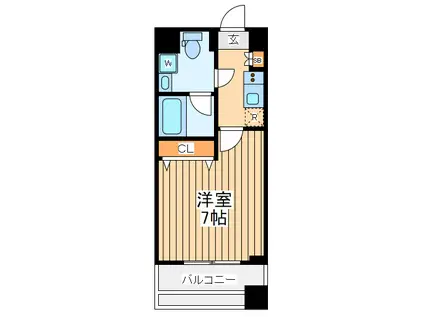 アーデン町田(1K/14階)の間取り写真