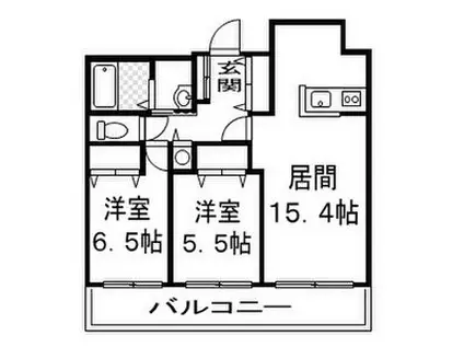ブリーズ宮の沢III(2LDK/7階)の間取り写真