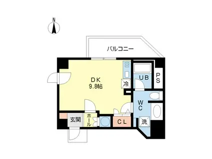 RIOVISTA(ワンルーム/6階)の間取り写真