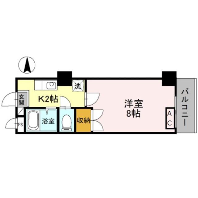 コモド・エスペシオ勝山(1K/5階)の間取り写真