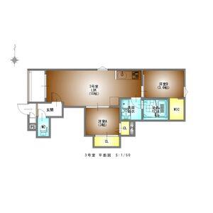 REGALEST鶴里駅前(2LDK/2階)の間取り写真