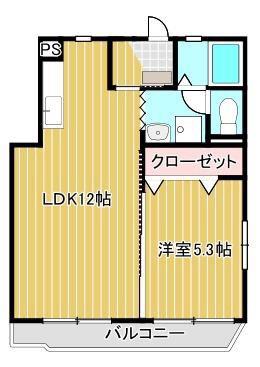 マイタウン上島(1LDK/3階)の間取り写真