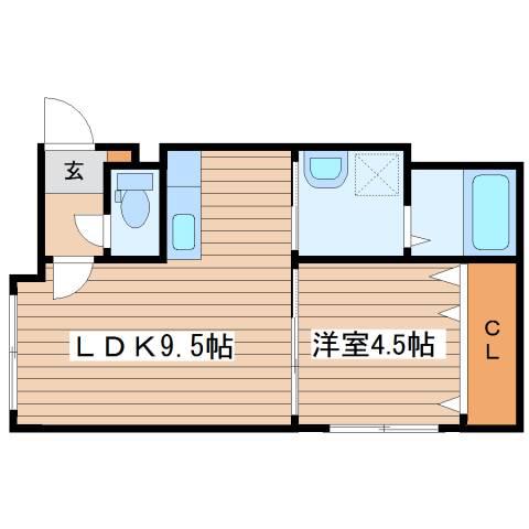 CIGAL24軒(1LDK/1階)の間取り写真
