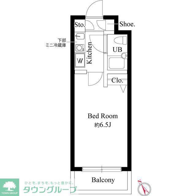 パークテラス八王子(1K/3階)の間取り写真