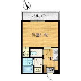 WIN CASTLE(1K/3階)の間取り写真