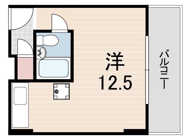 カサベラエステ三宮(ワンルーム/7階)の間取り写真