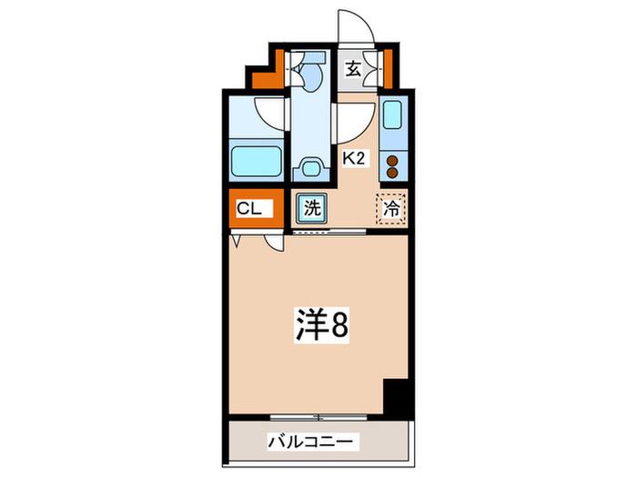 レジディア新横浜(1K/11階)の間取り写真