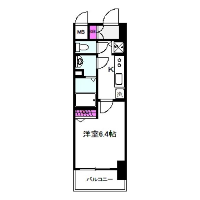 エスリード京橋(1K/3階)の間取り写真