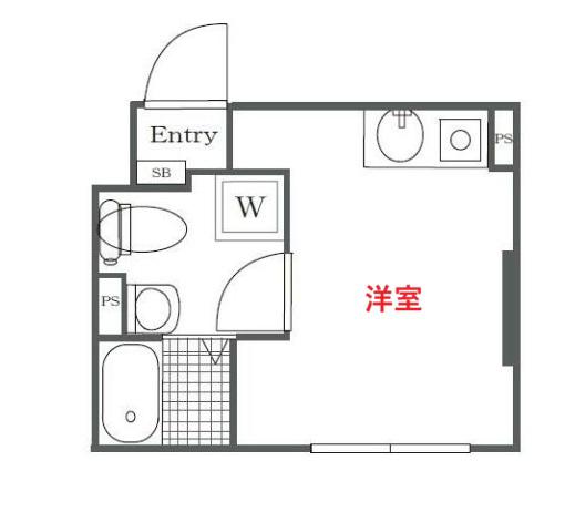 BOASORTE大森(ワンルーム/1階)の間取り写真