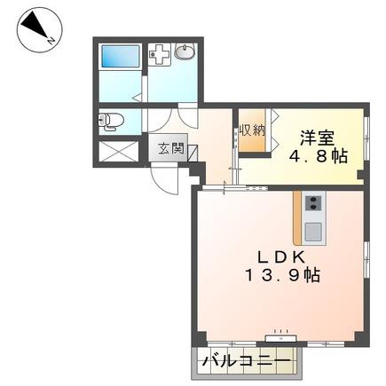 三谷川ビル(2DK/3階)の間取り写真