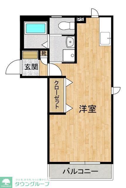 HIROS GARDEN(ワンルーム/1階)の間取り写真