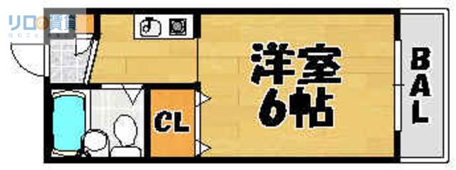 第一インテリジェントビル(1K/7階)の間取り写真