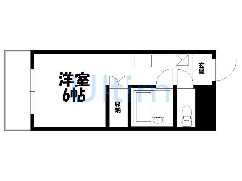メゾンハウスII(ワンルーム/3階)の間取り写真