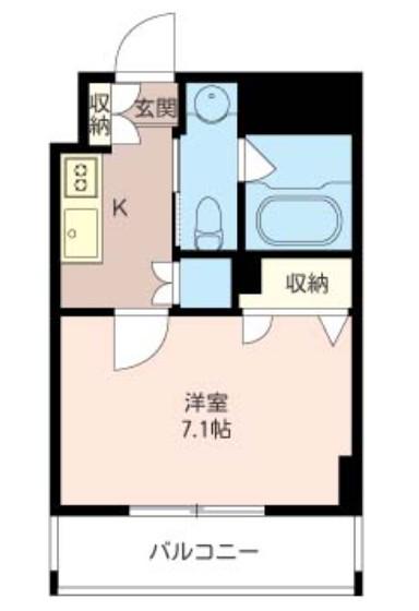 マストライフ鳥越(1K/2階)の間取り写真