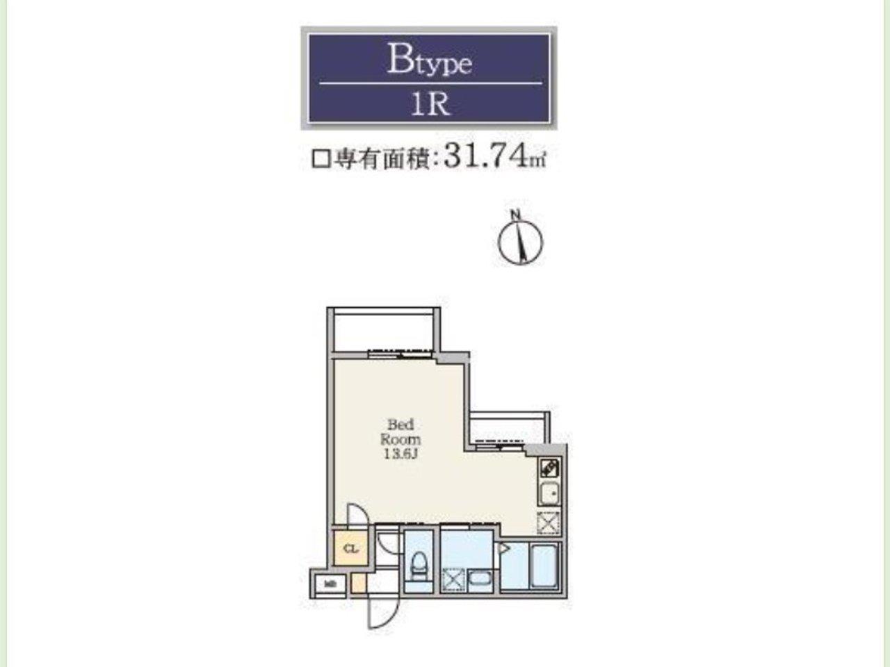 S-RESIDENCE駒場東大前(ワンルーム/2階)の間取り写真