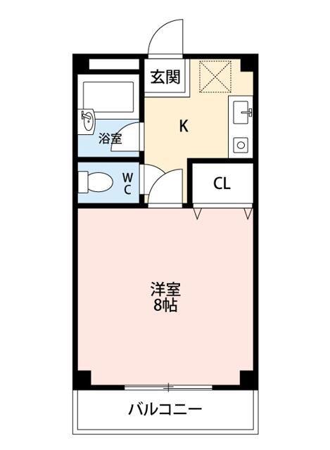 すまいるYOU(1K/3階)の間取り写真