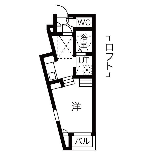 伊都TERRACE(ワンルーム/1階)の間取り写真