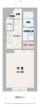 グレースひなた(1K/3階)の間取り写真