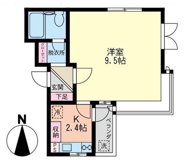 レルネ光が丘(1K/3階)の間取り写真
