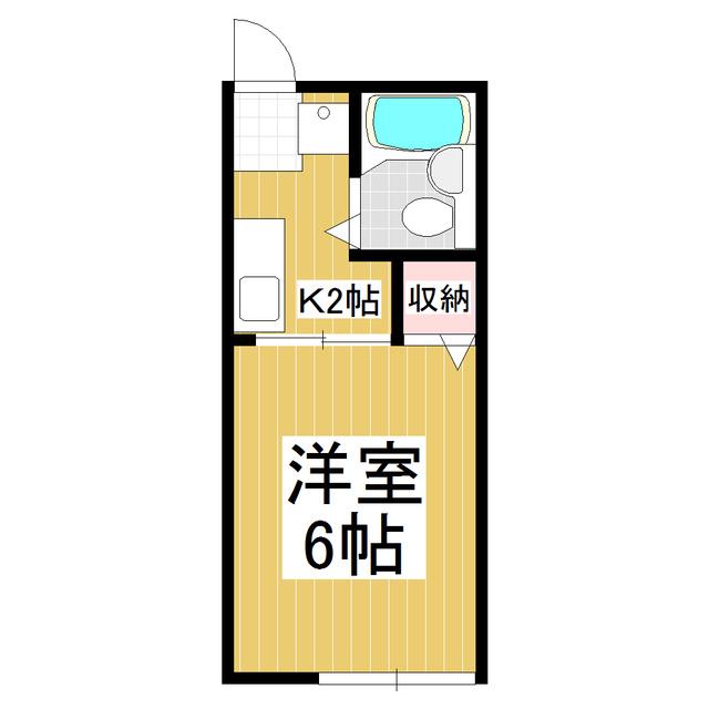シティハイムユキコ(1K/1階)の間取り写真