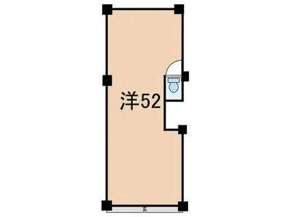 ふじマンション(ワンルーム/1階)の間取り写真