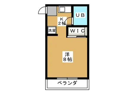 ストークハイツ後藤(ワンルーム/1階)の間取り写真