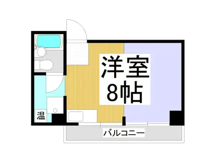 コーポ懐石舎(ワンルーム/4階)の間取り写真